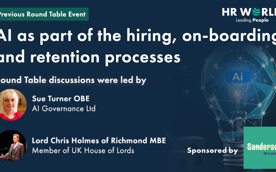 AI as part of the hiring, on-boarding and retention processes